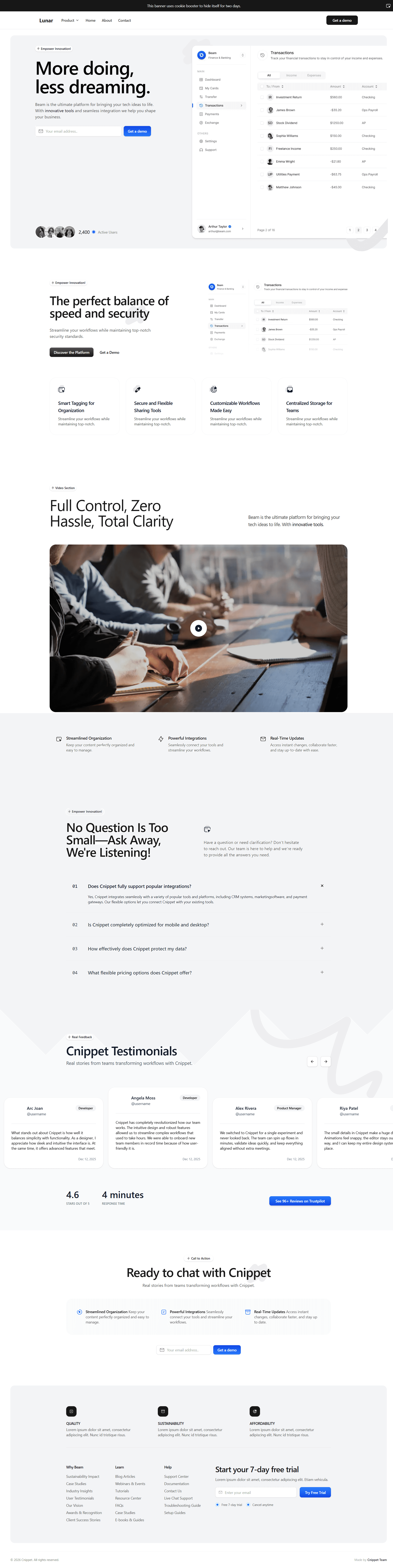 Lunar template preview