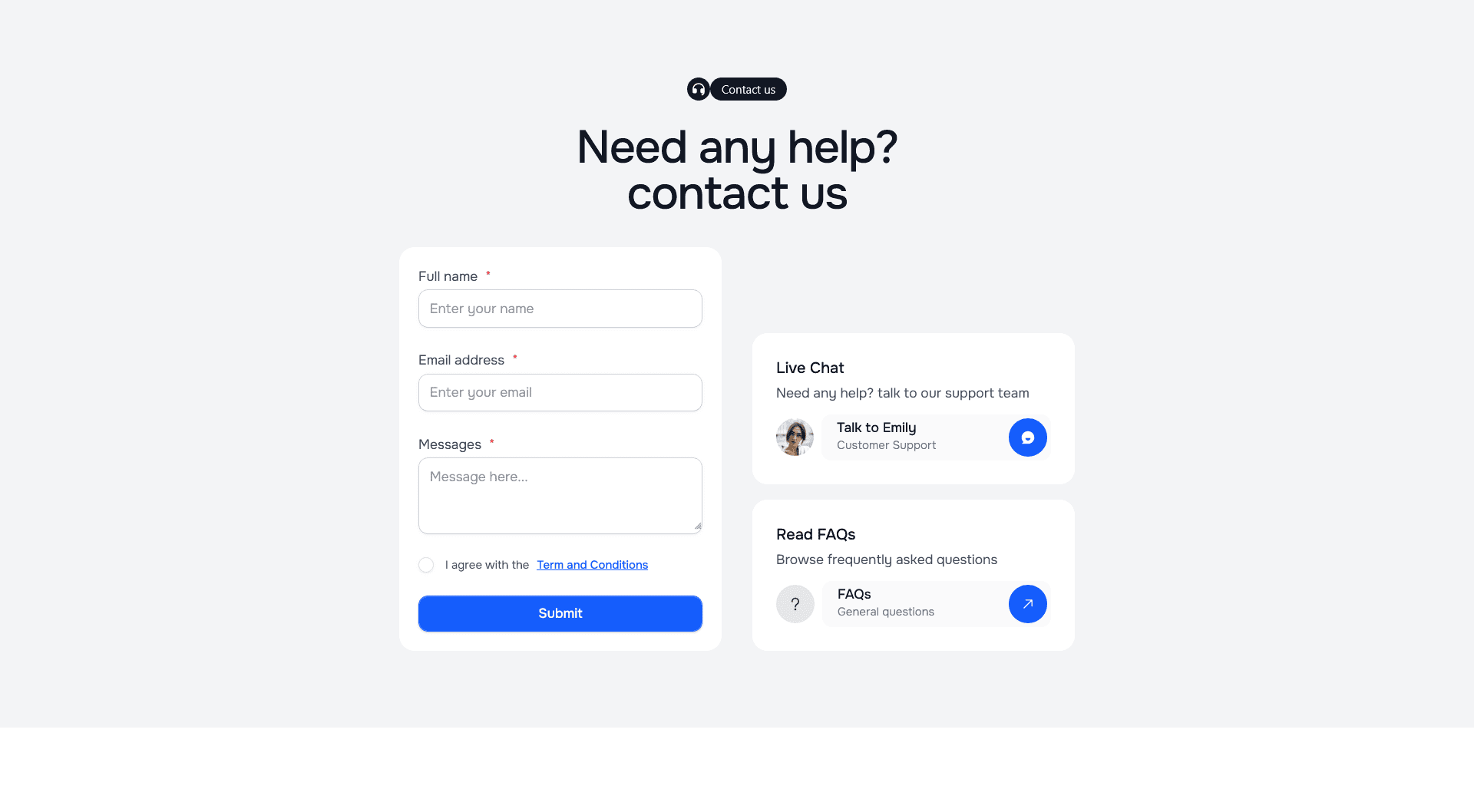 contact-2 section preview