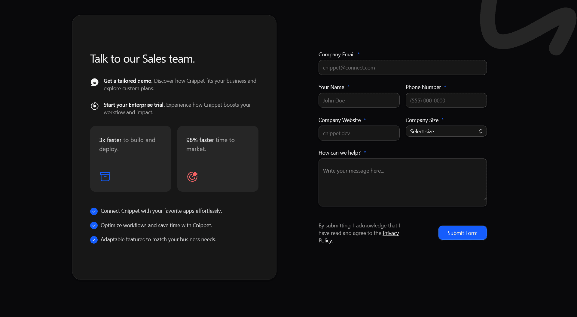 contact-3 section preview
