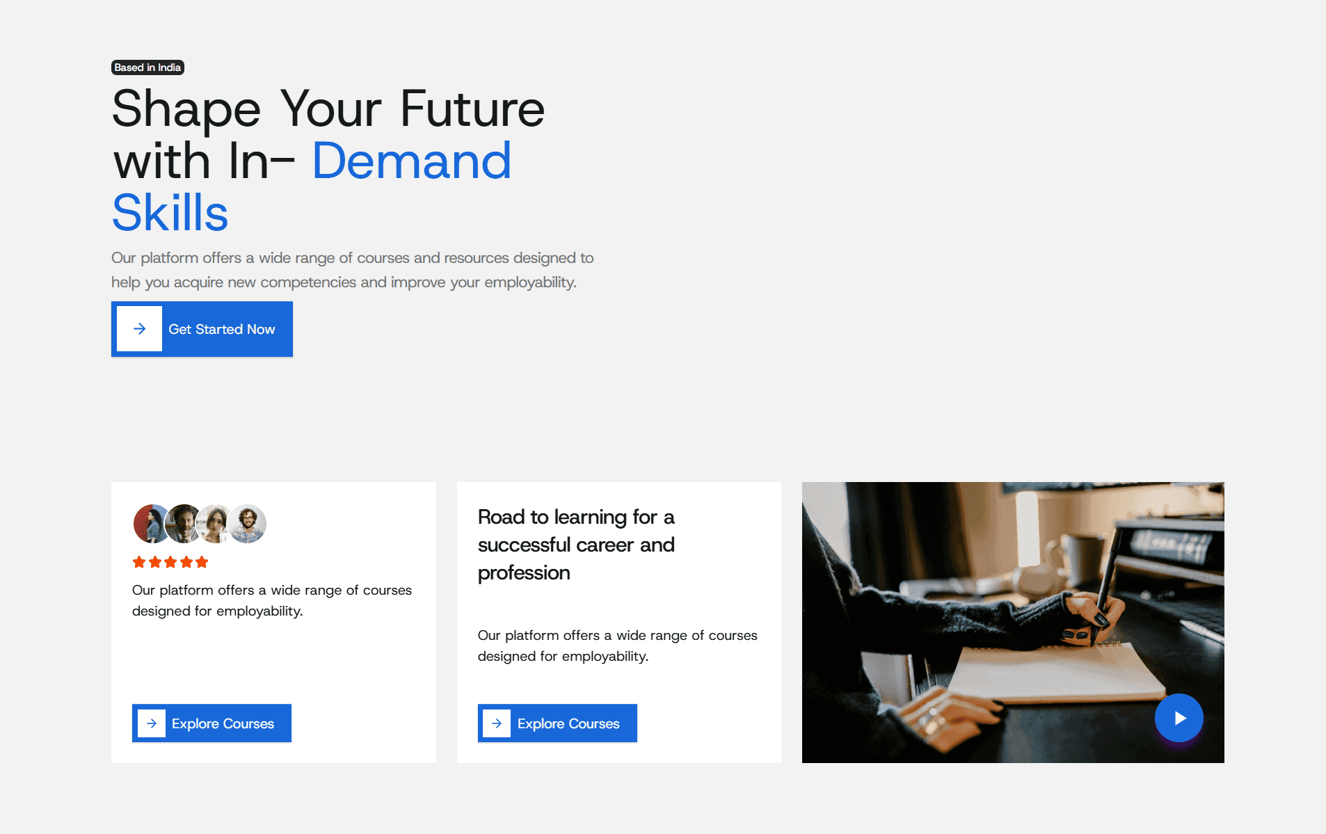 hero-7 section preview