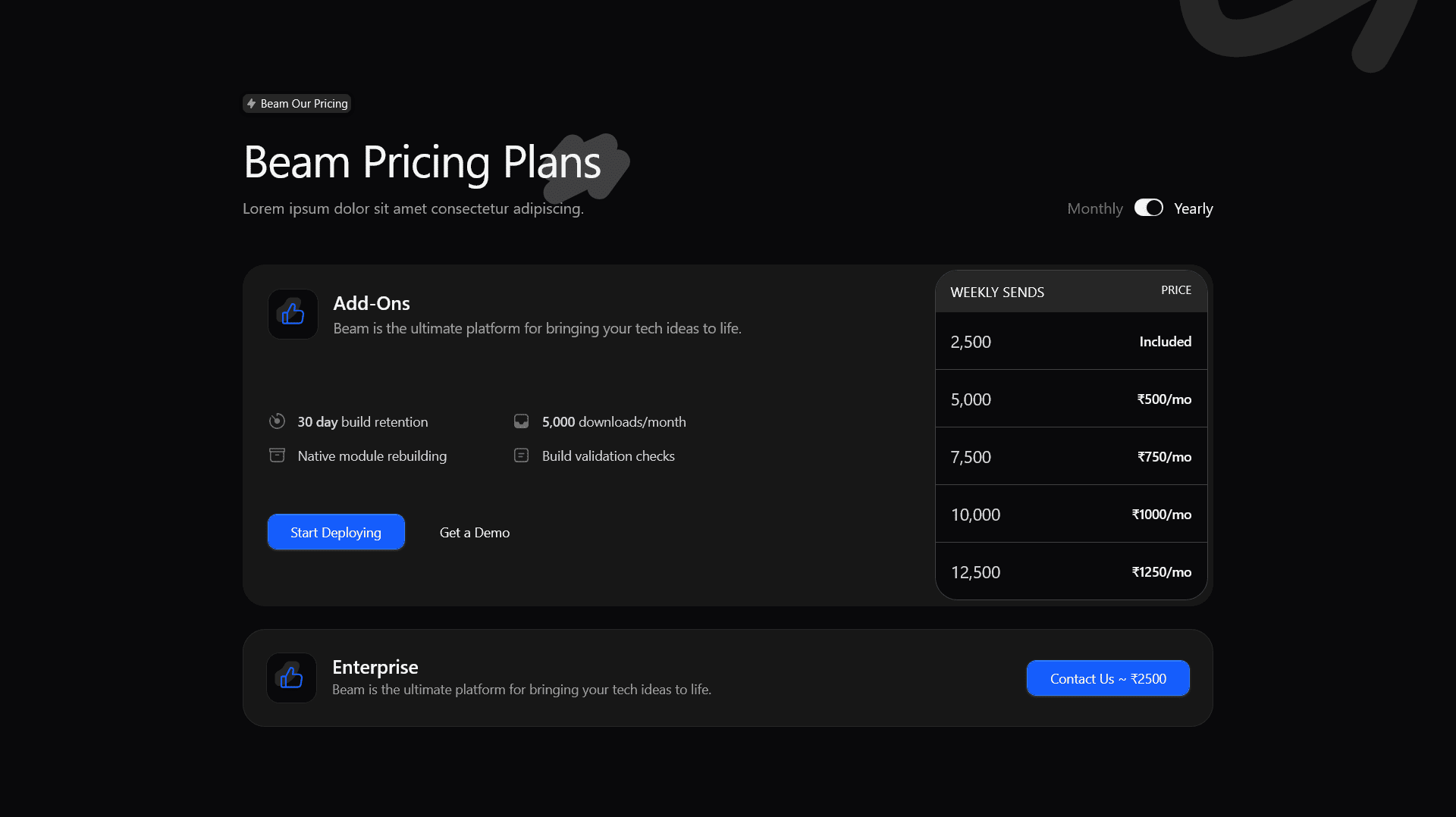 pricing-2 section preview