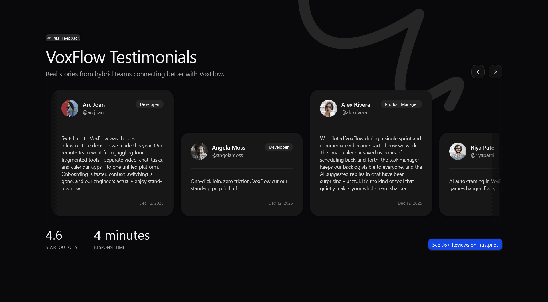 testimonial-1 section preview