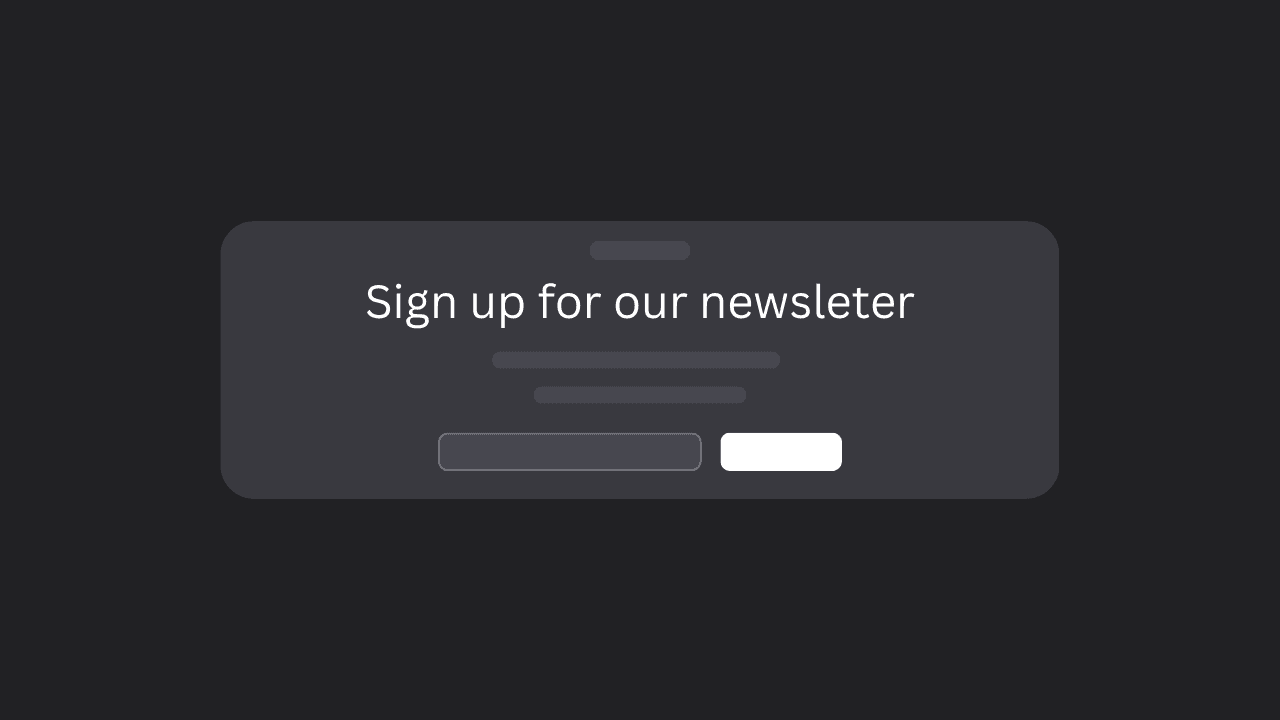 newsletter section preview