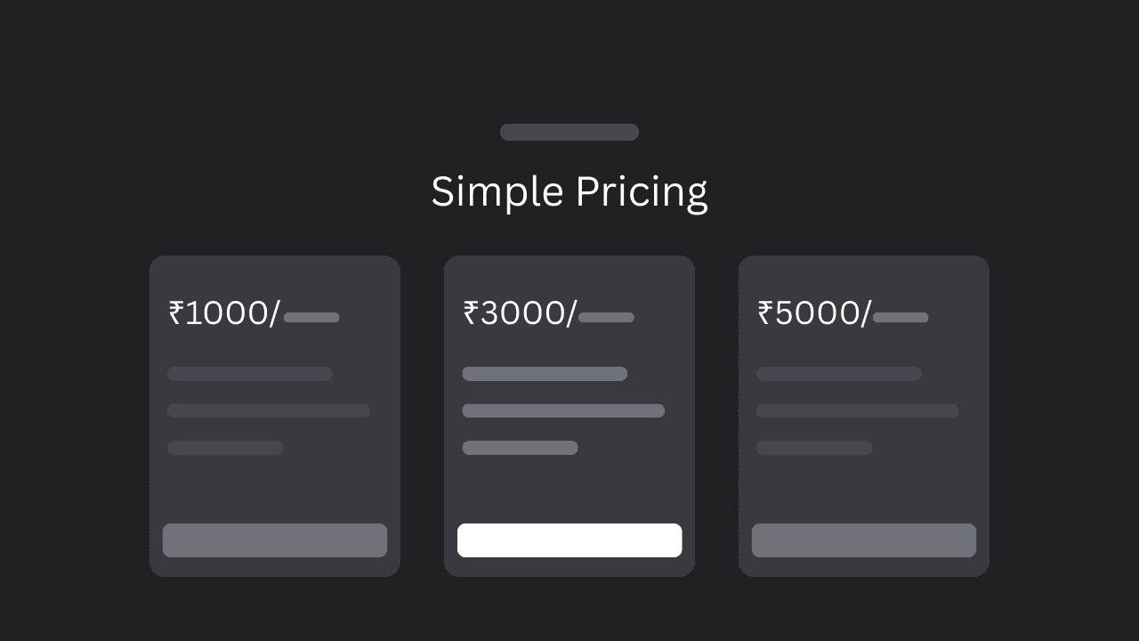 pricing section preview